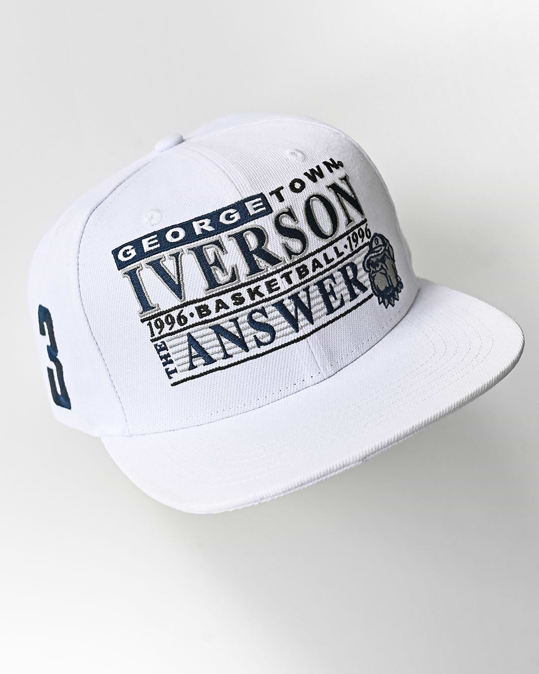 GU - Iverson 1996 White Snapback Hat - Roots of Fight