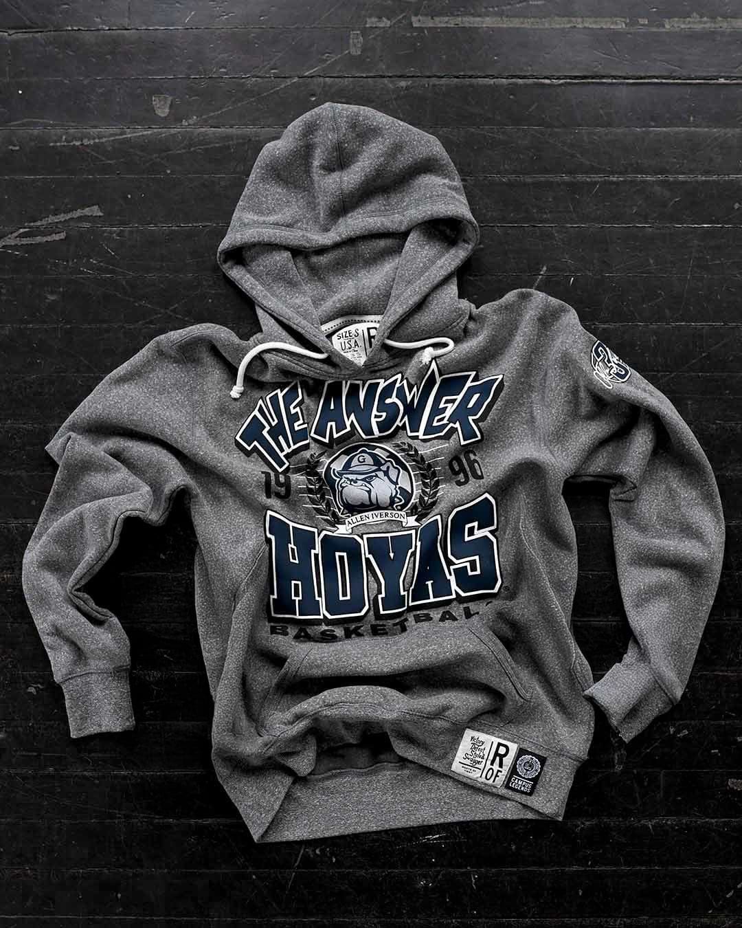 GU - Iverson Hoyas Grey PO Hoody - Roots of Fight