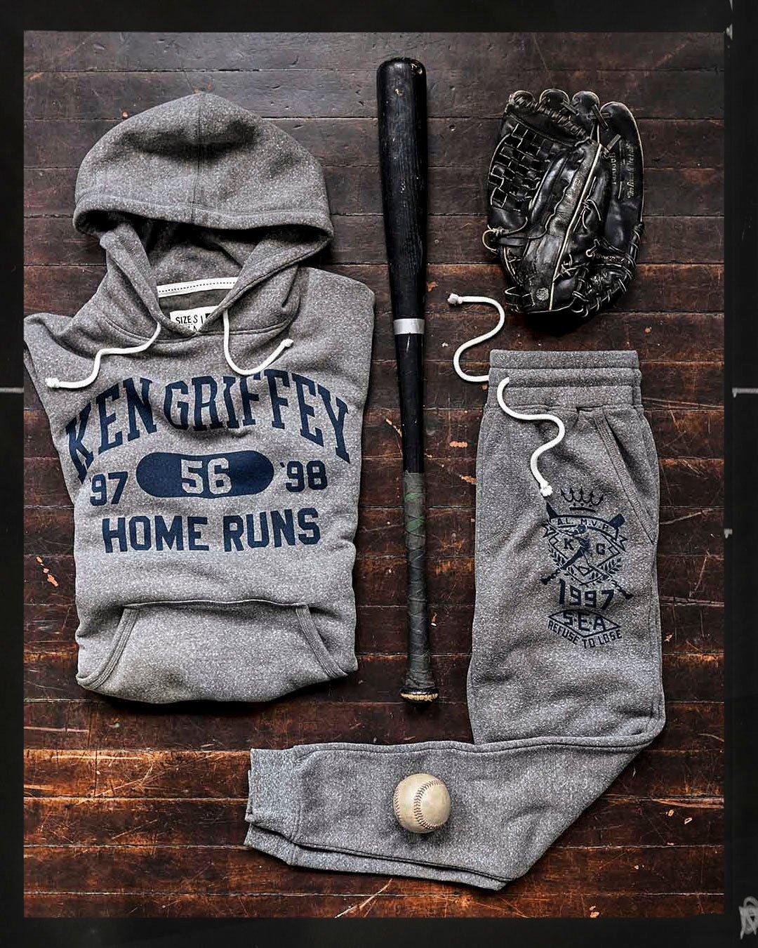 K. Griffey Jr. '97 Grey Sweatpants - Roots of Fight