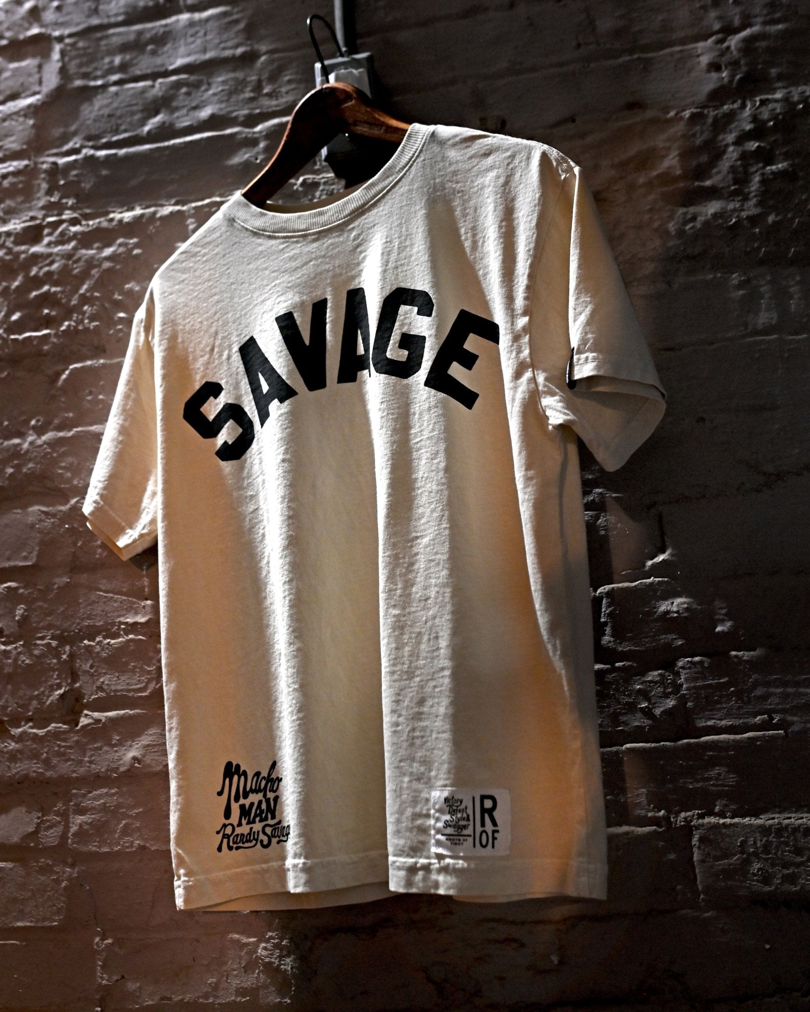 Macho Man Savage Crème Women's Tee - Roots of Fight
