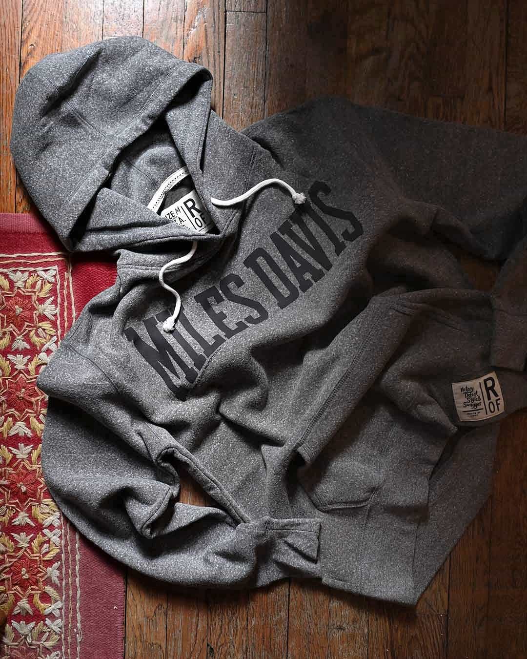 Miles Davis Grey PO Hoody - Roots of Fight