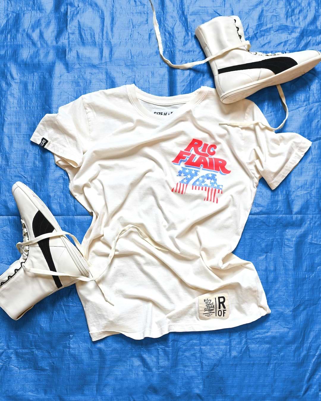 Ric Flair '74 Vintage White Tee - Roots of Fight