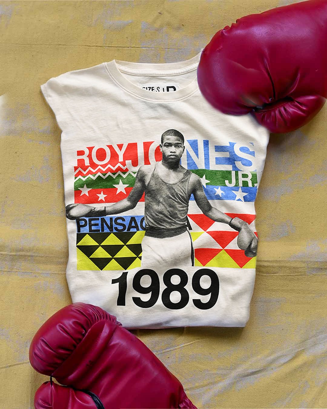 Roy Jones Jr. '89 White Tee - Roots of Fight