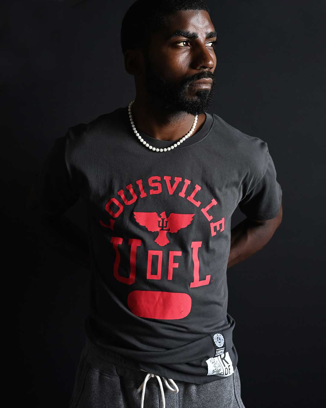 UofL - Louisville Black Tee - Roots of Fight