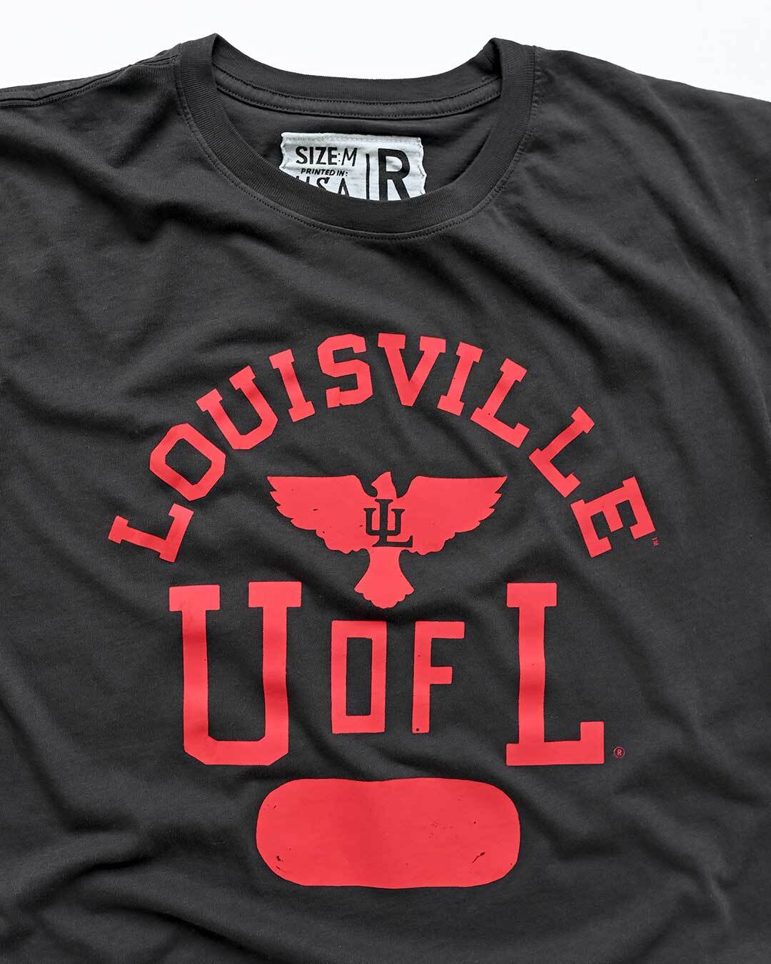 UofL - Louisville Black Tee - Roots of Fight