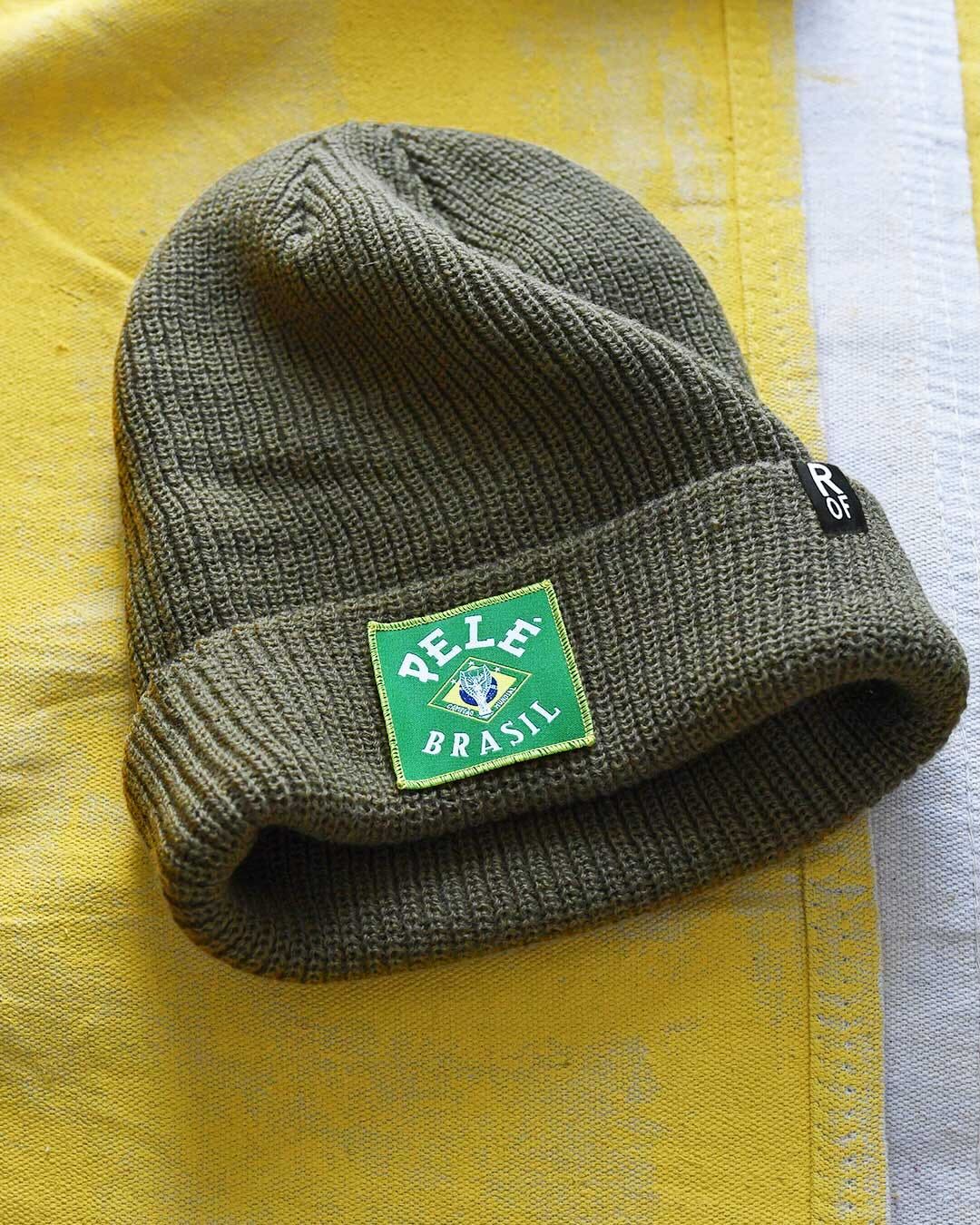pele-brasil-olive-beanie-