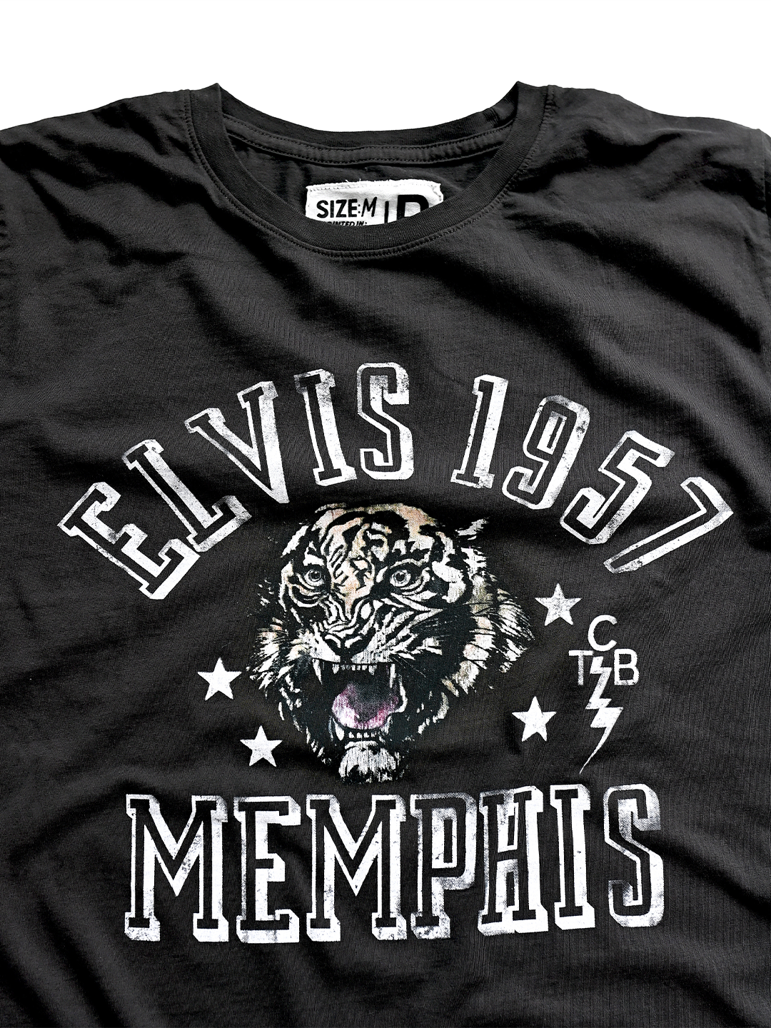 Elvis 1957 Tiger Black Tee