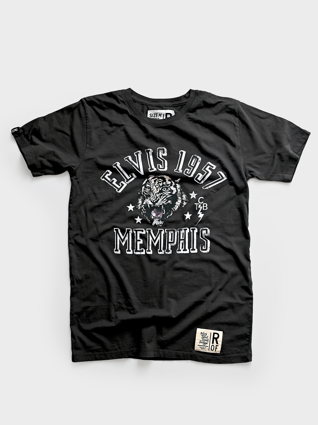 Elvis 1957 Tiger Black Tee