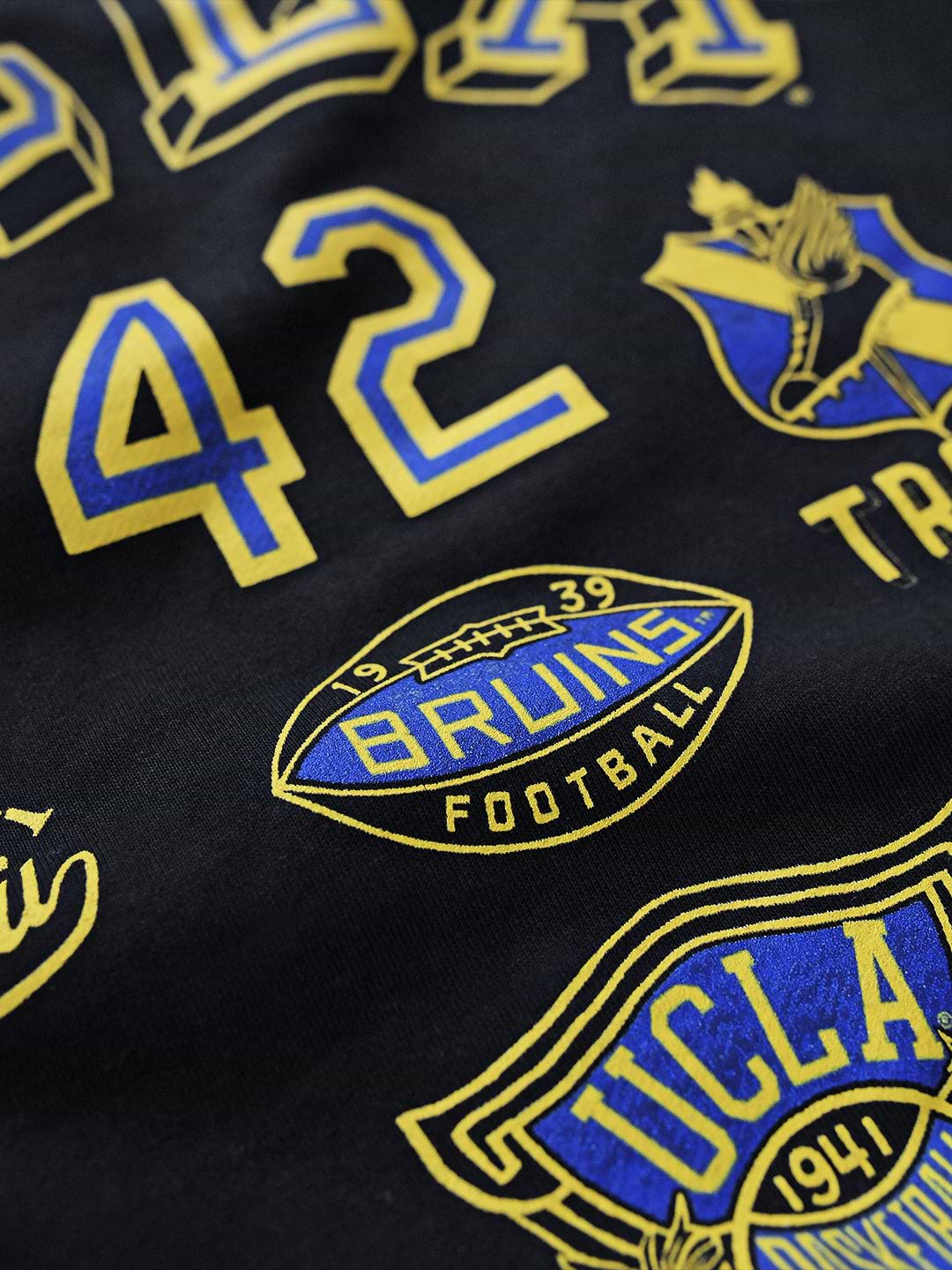 UCLA - Jackie Robinson 4-Sport Star Black Heavyweight PO Hoody