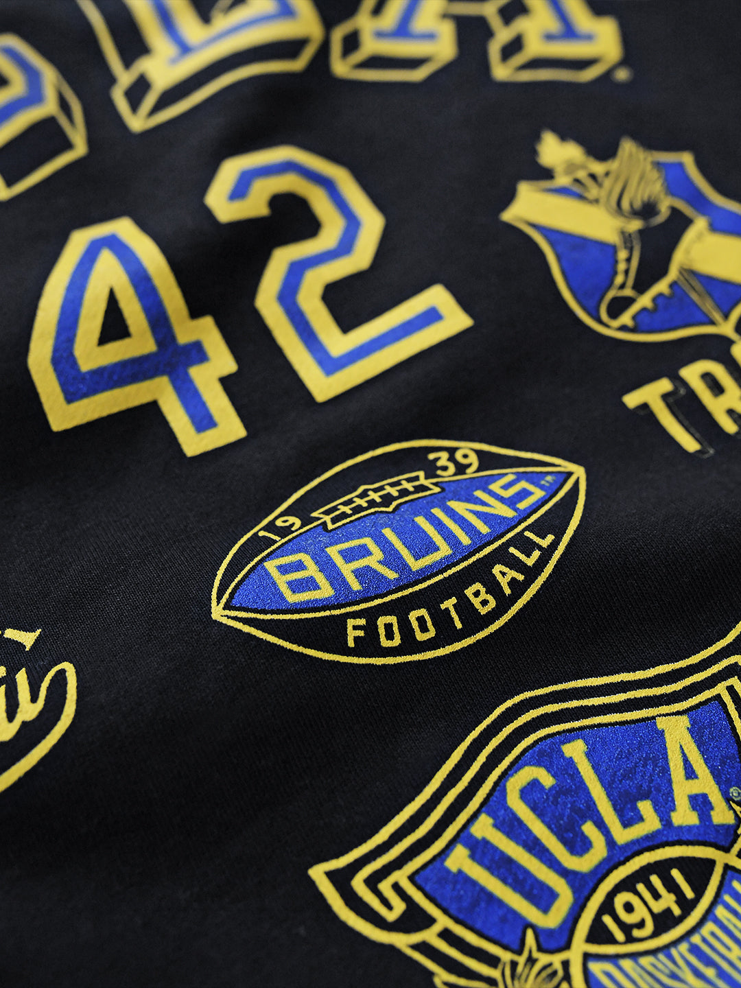 UCLA - Jackie Robinson 4-Sport Star Black Heavyweight PO Hoody