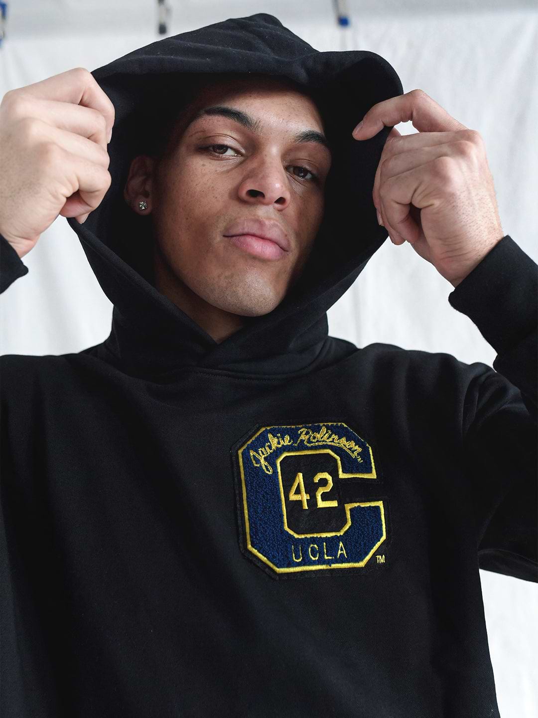 UCLA - Jackie Robinson 4-Sport Star Black Heavyweight PO Hoody