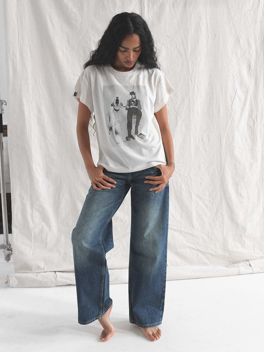 David Bowie Diamond Dogs Photo White Women's Tee