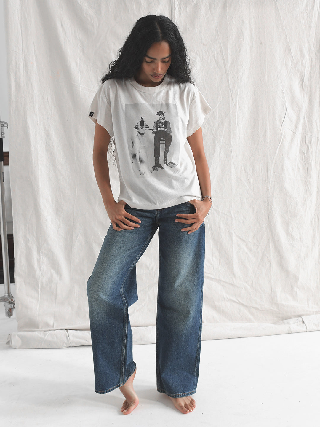 David Bowie Diamond Dogs Photo White Women's Tee