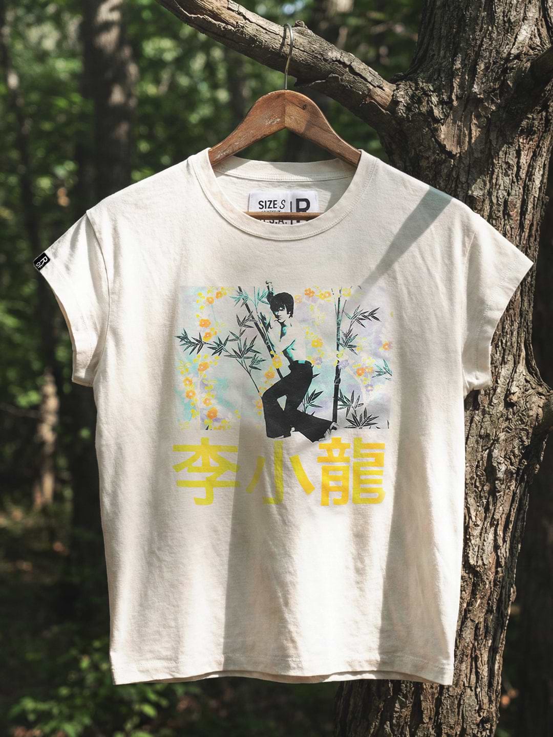 Bruce Lee Vintage Pose Women's White Tee