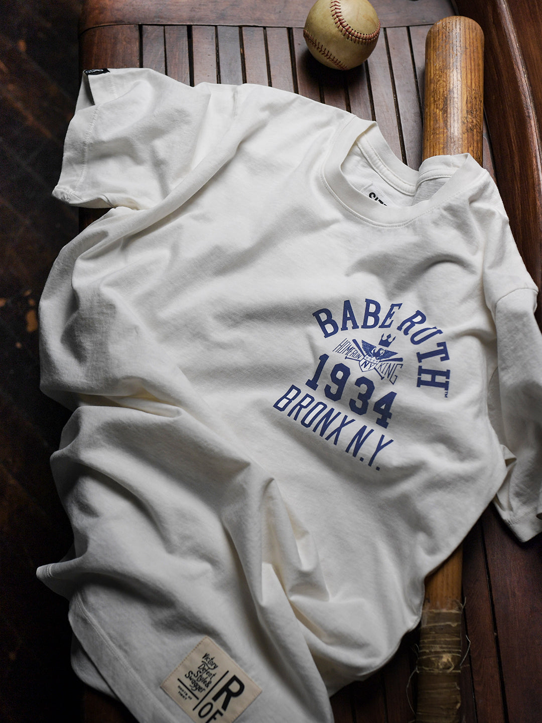 Babe Ruth 1934 NY White Tee
