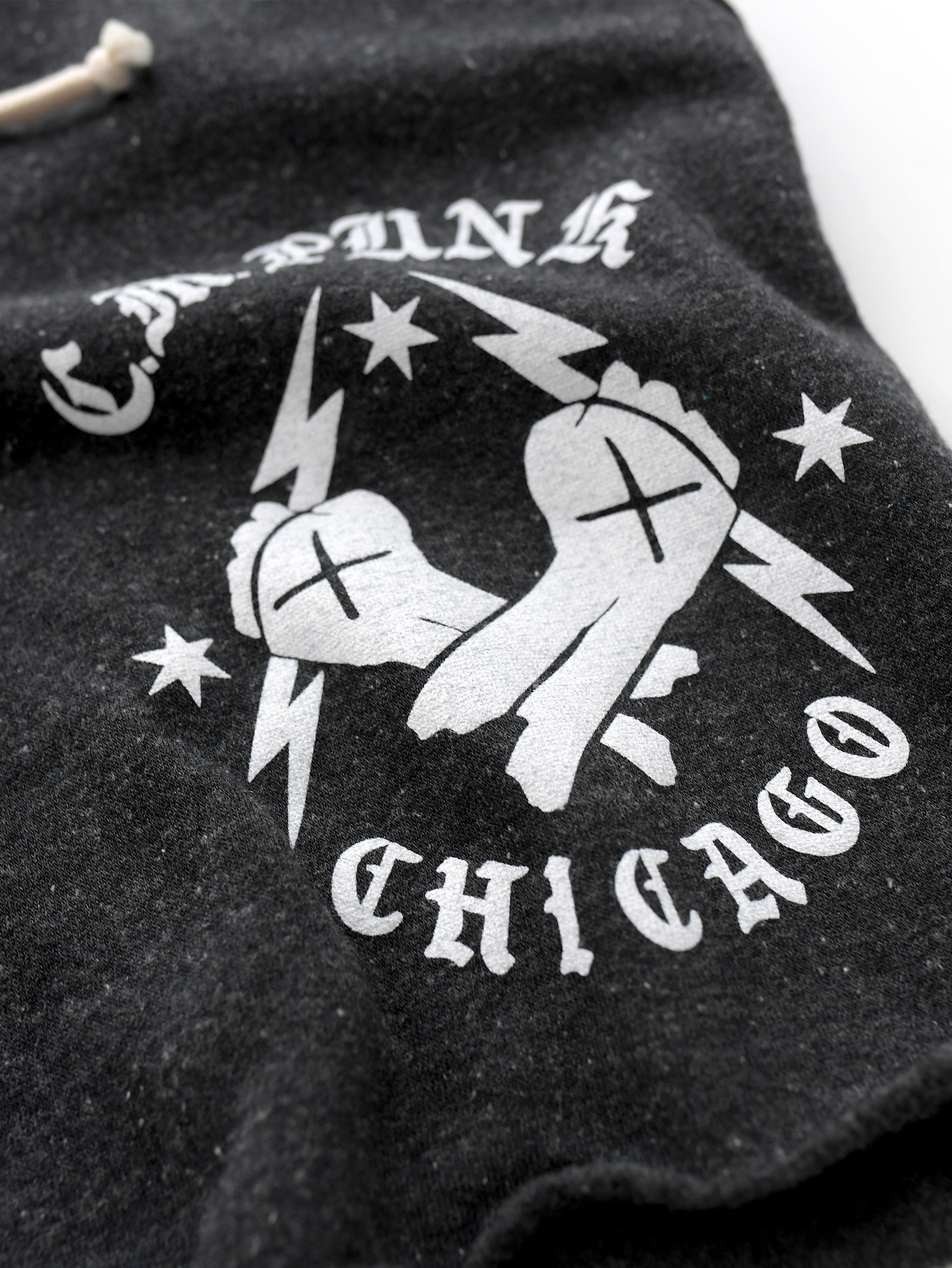CM Punk Chicago Icon Black Shorts