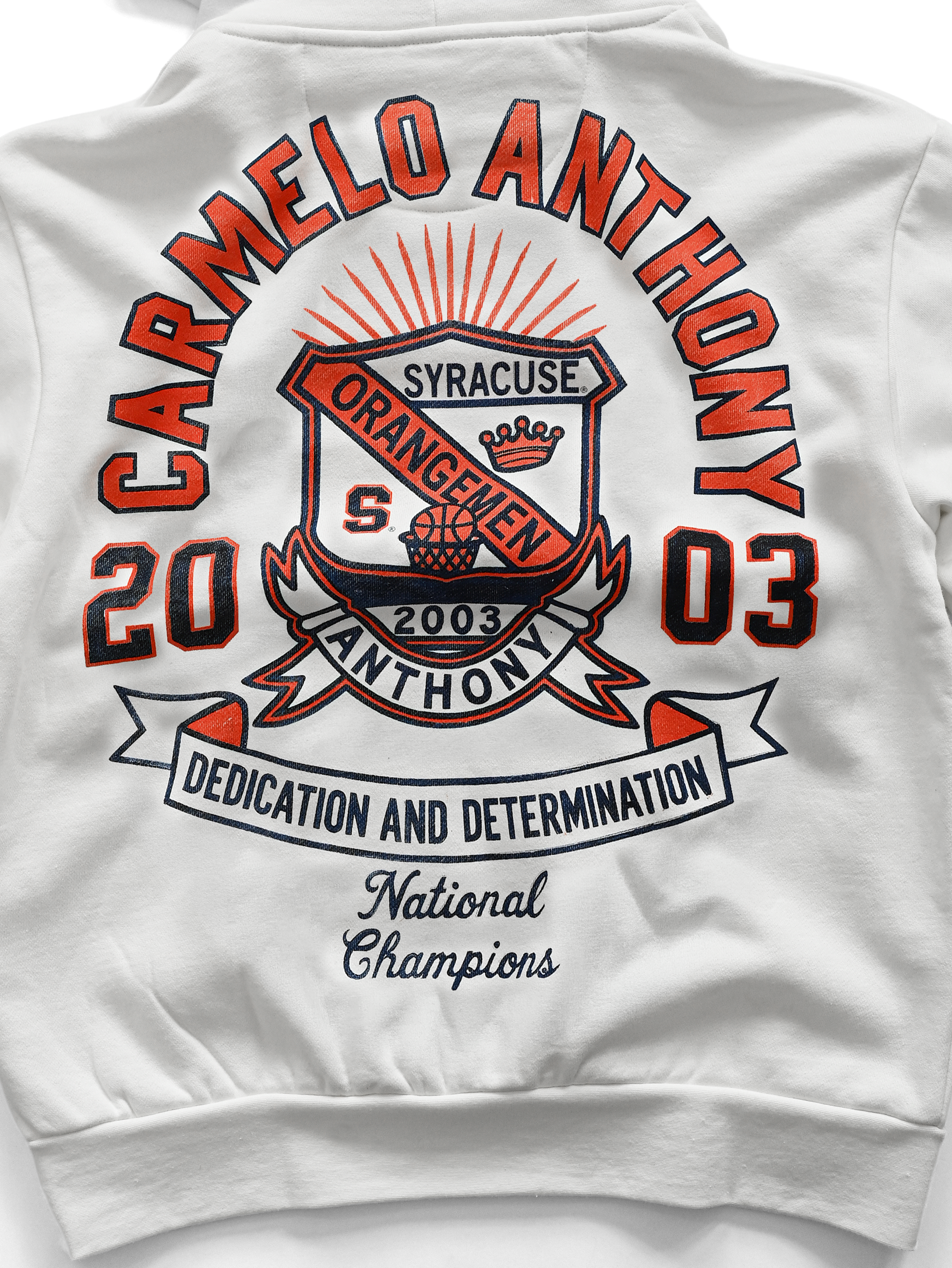 SYR - Carmelo Anthony White Heavyweight PO Hoody