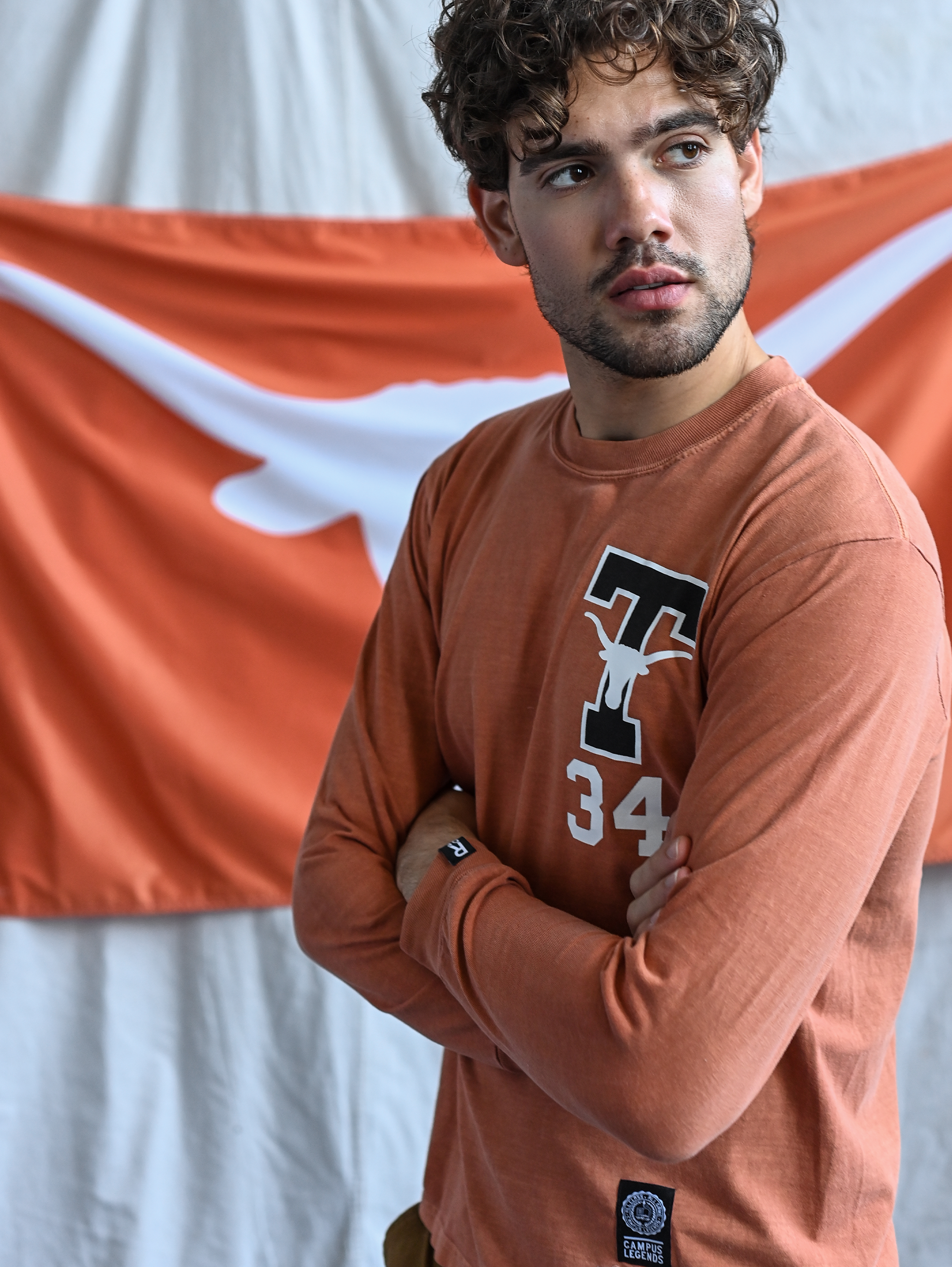 UT - Ricky Williams #34 Orange Long Sleeve Tee