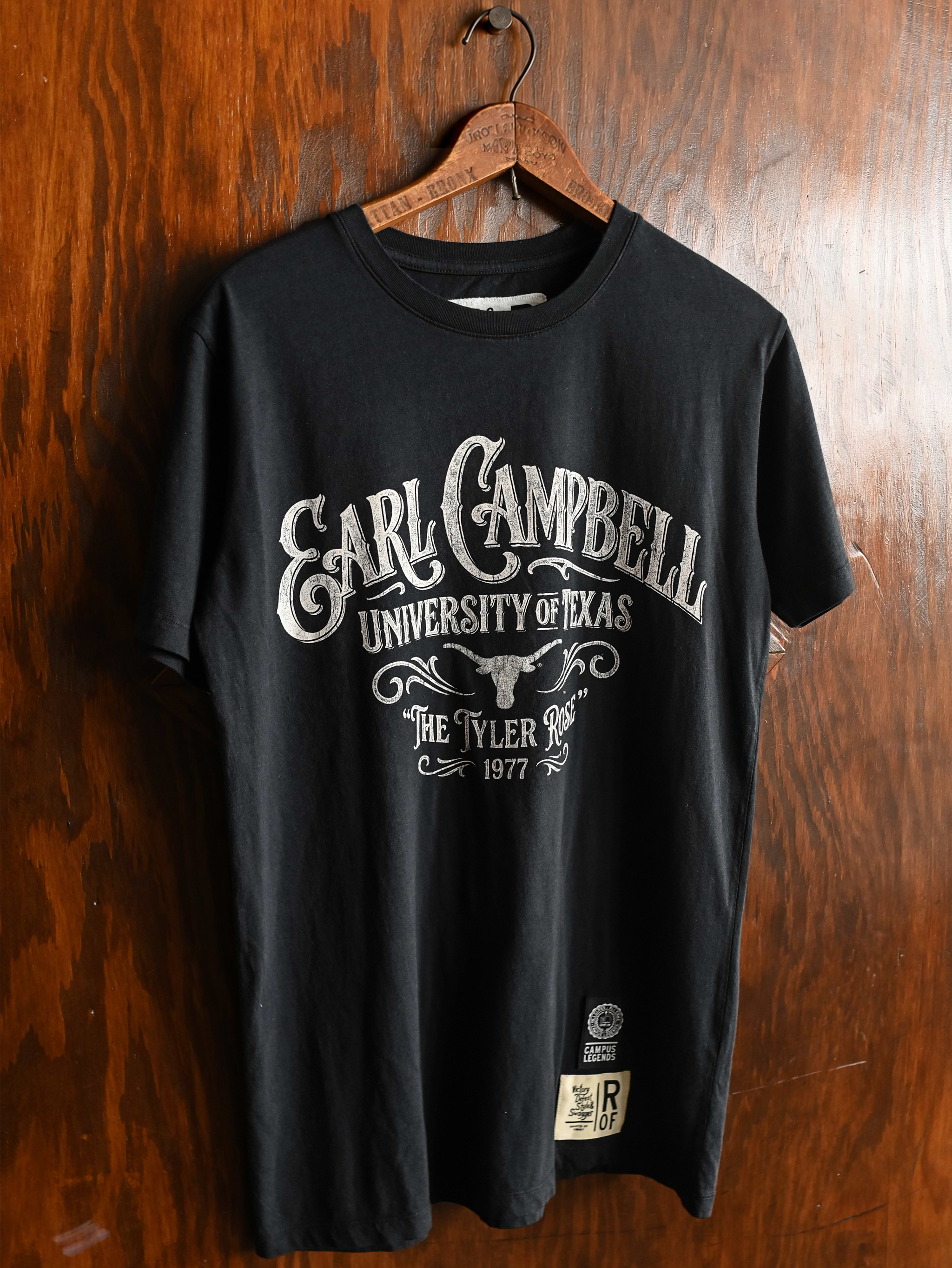 UT - Earl Campbell The Tyler Rose Black Tee