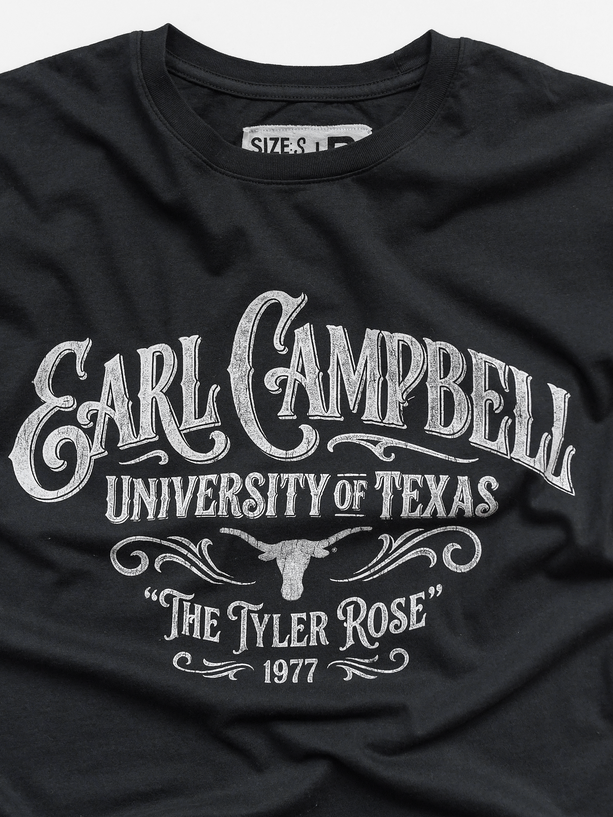UT - Earl Campbell The Tyler Rose Black Tee