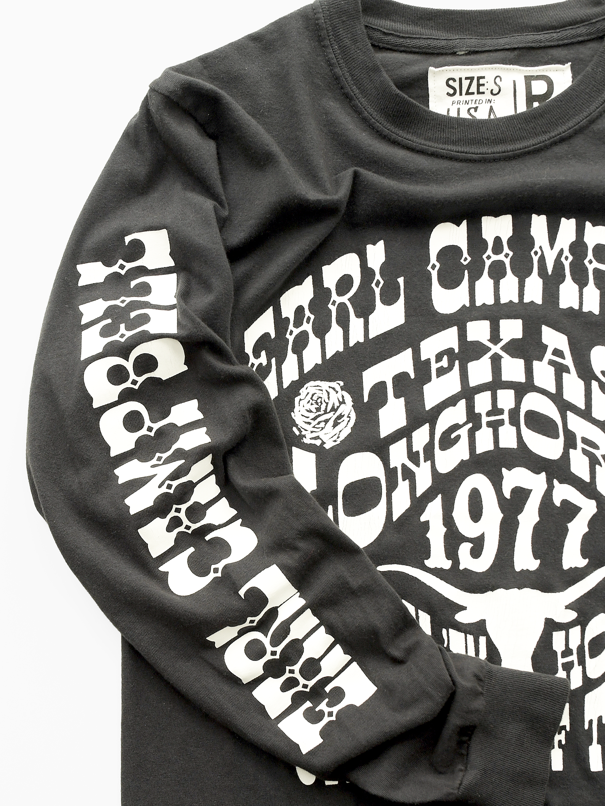 UT - Earl Campbell Longhorns Black Long Sleeve Tee