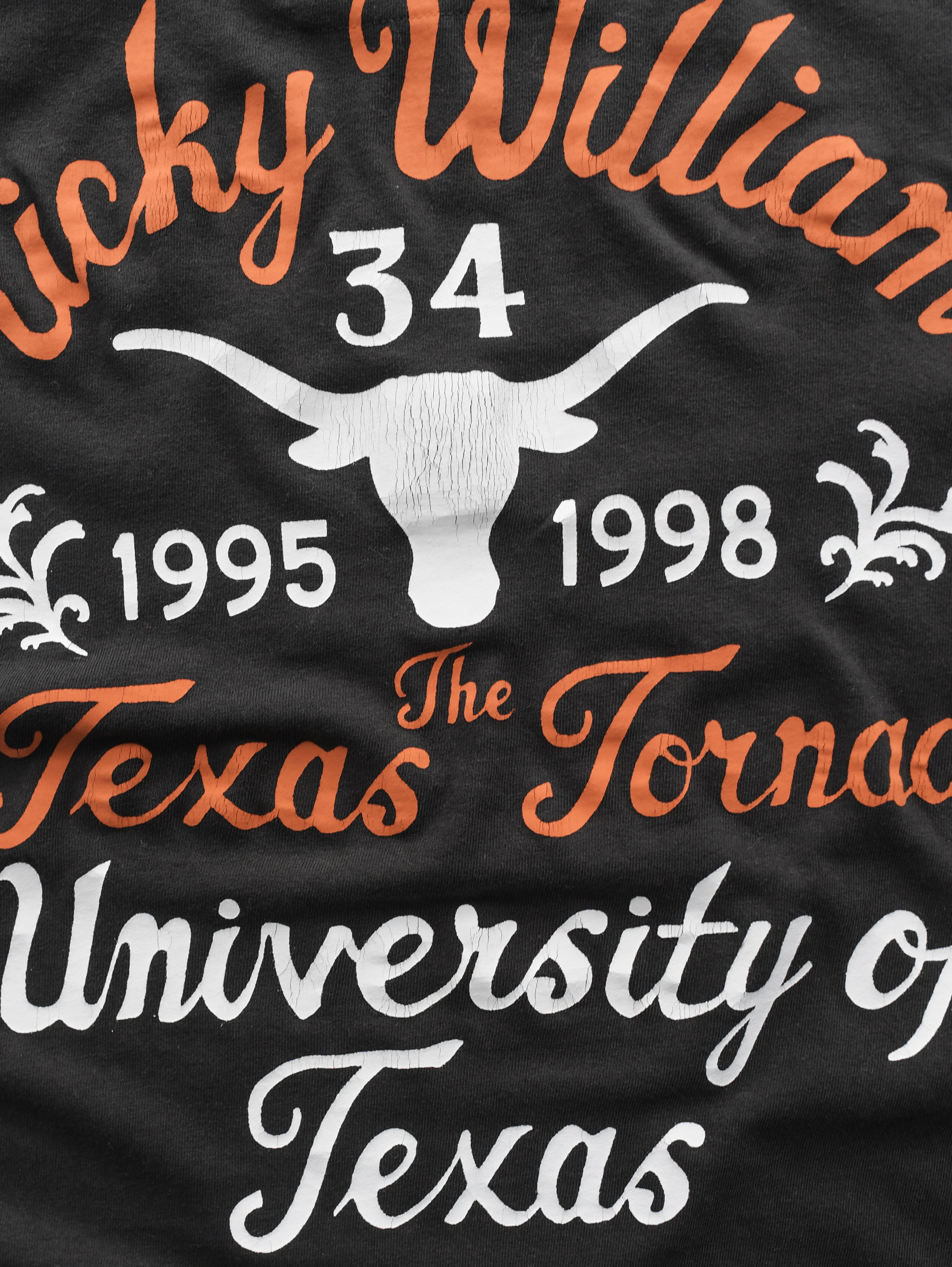 UT - Ricky Williams Texas Tornado Black Muscle Tee