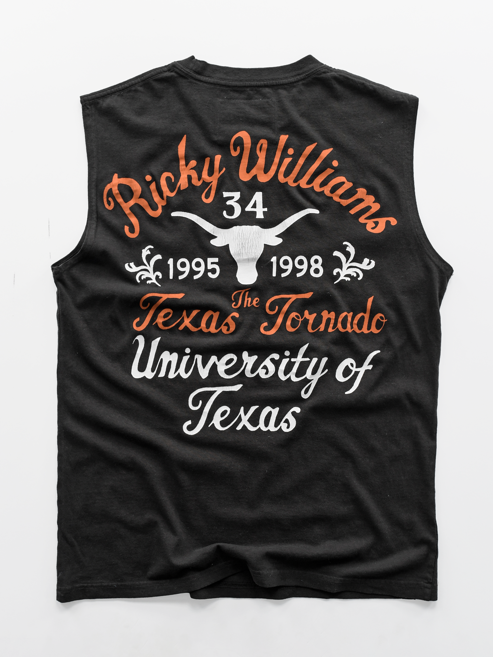 UT - Ricky Williams Texas Tornado Black Muscle Tee