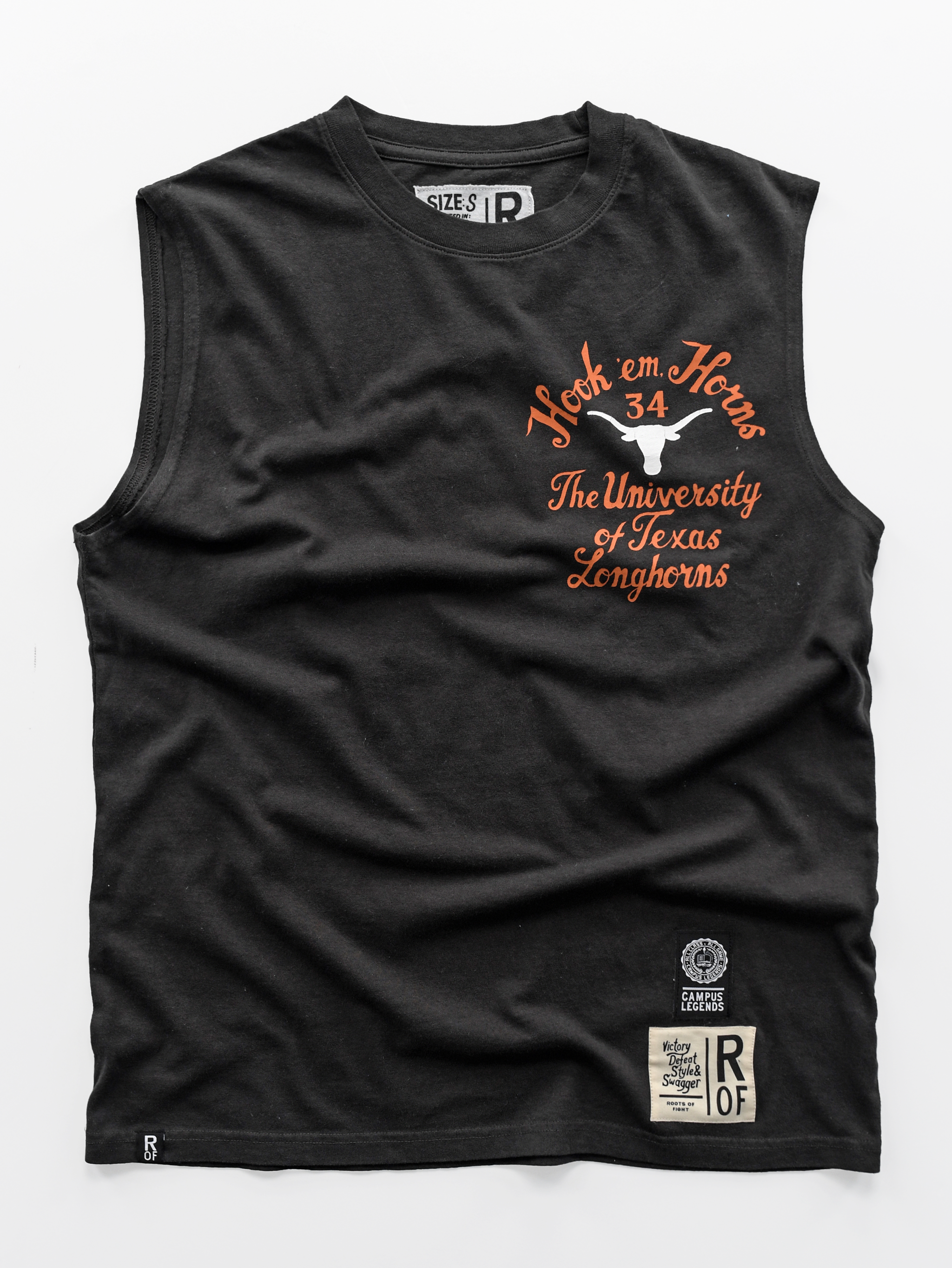 UT - Ricky Williams Texas Tornado Black Muscle Tee