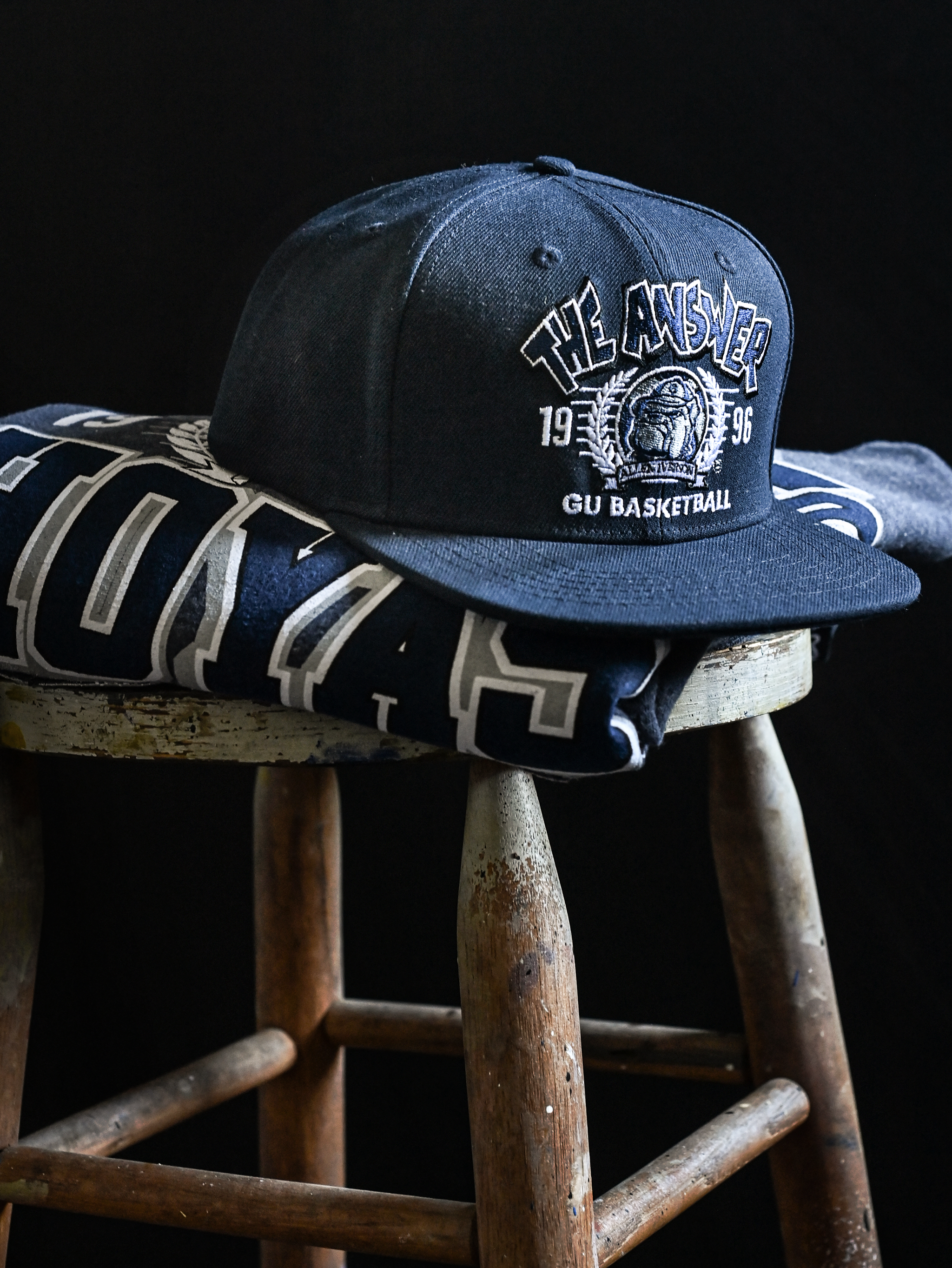 GU - Allen Iverson Hoyas ‘96 Navy Snapback Hat