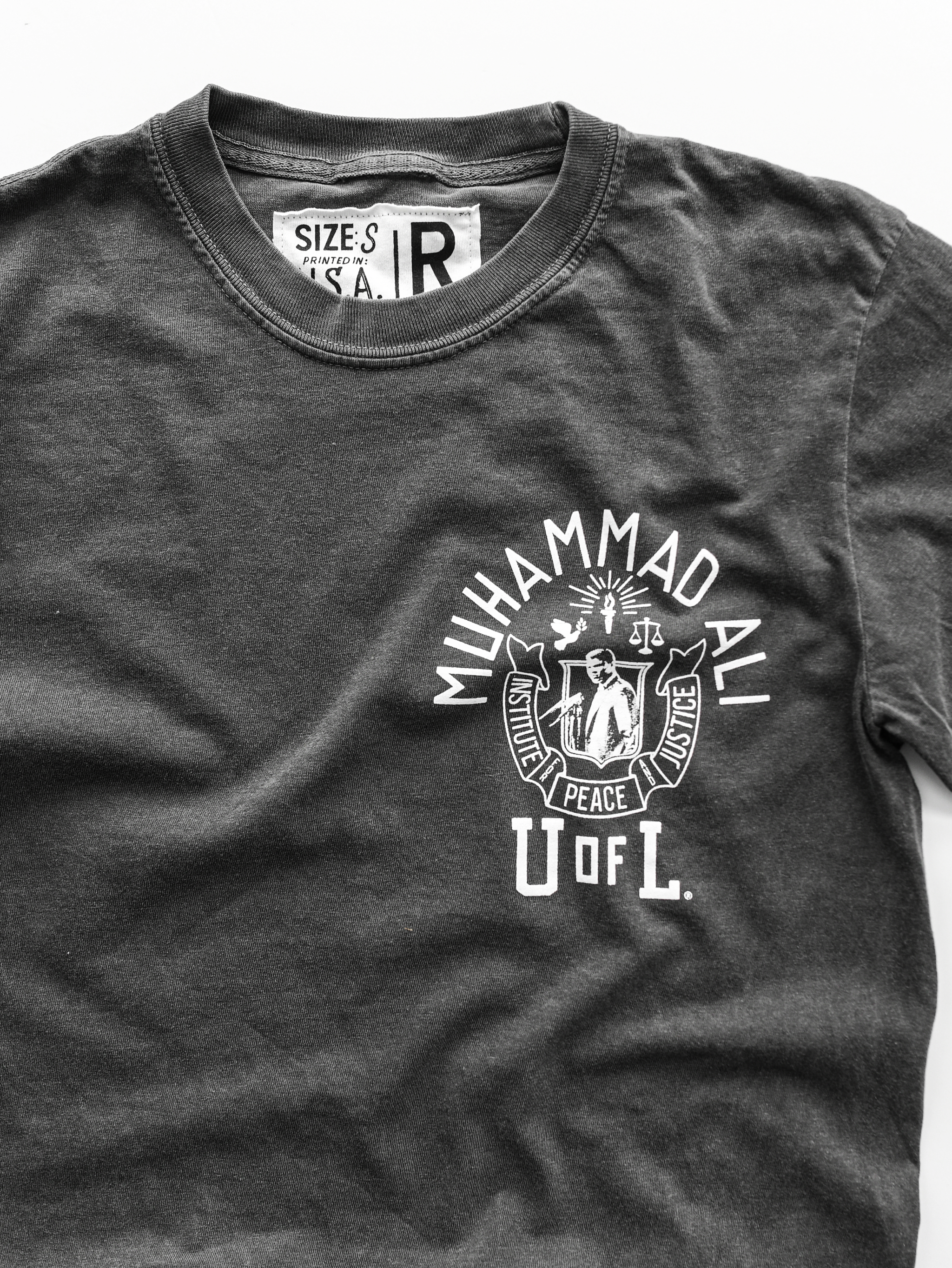UofL - Ali Peace & Justice Charcoal Long Sleeve Tee