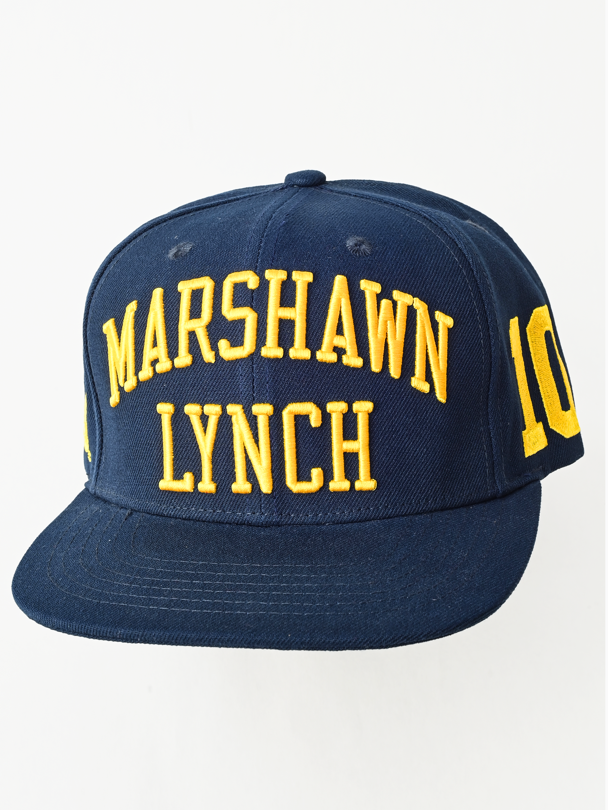 CAL - Marshawn Lynch #10 Navy Snapback Hat