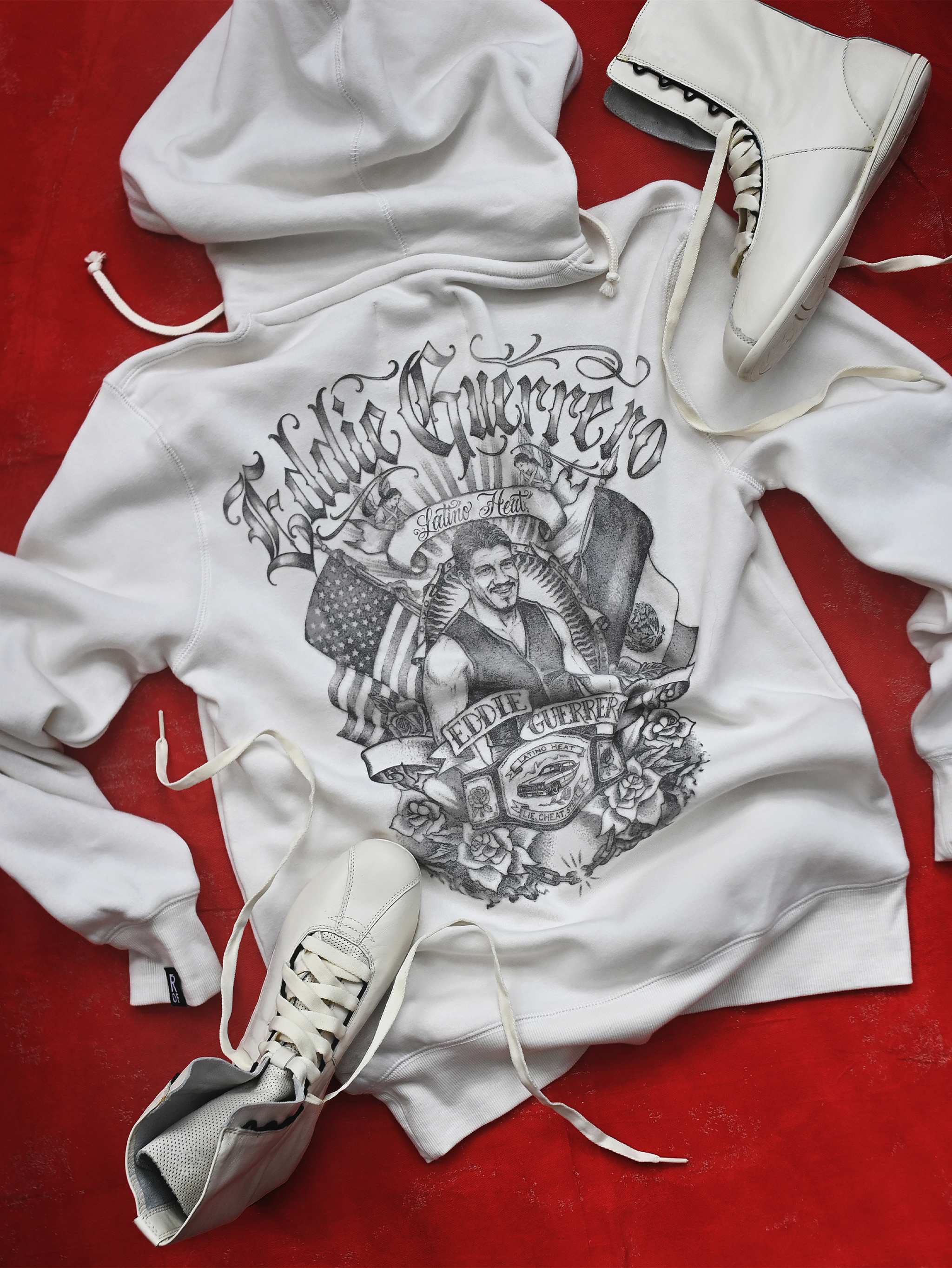 Eddie Guerrero Latino Heat White PO Hoody