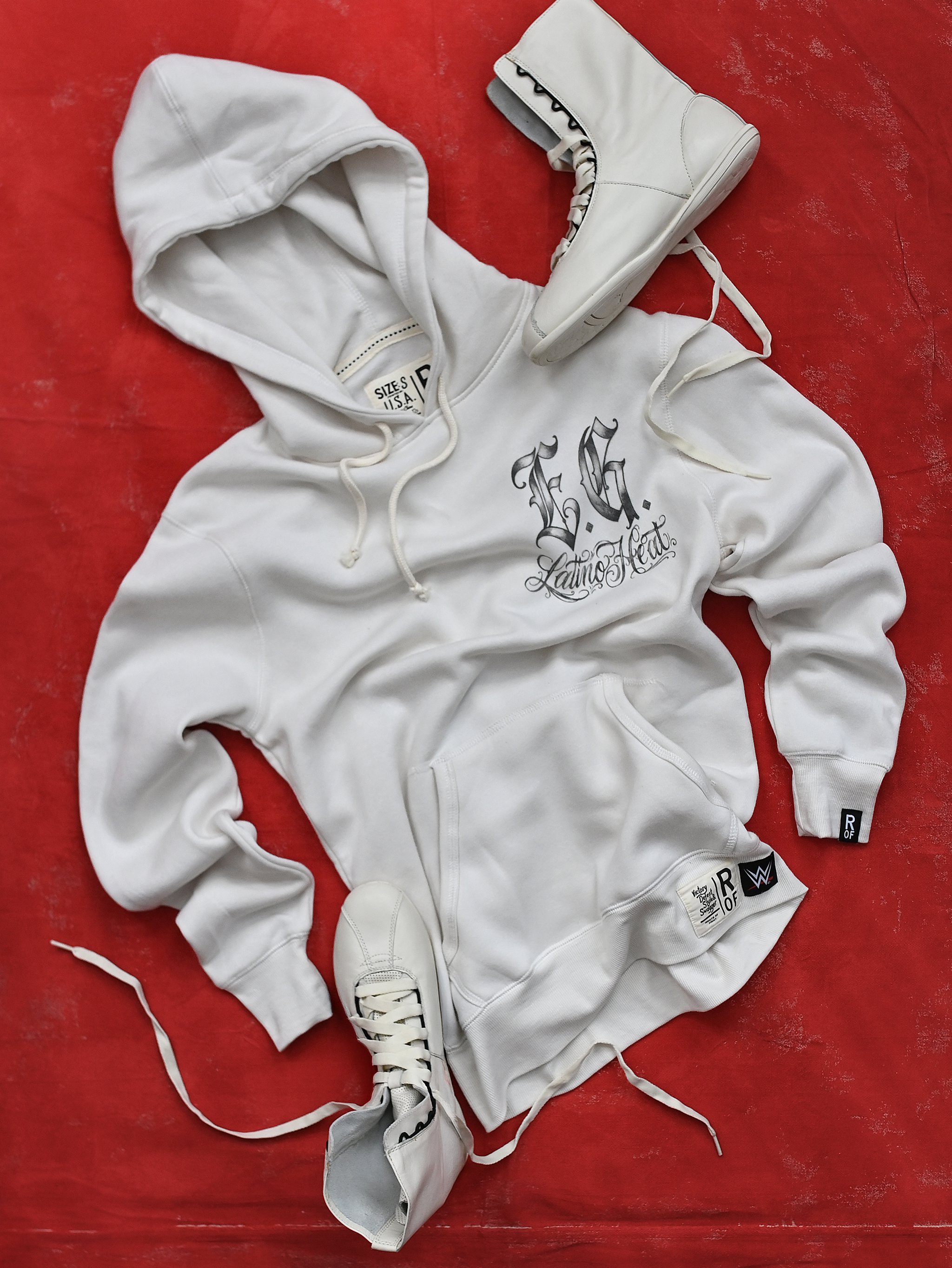 Eddie Guerrero Latino Heat White PO Hoody