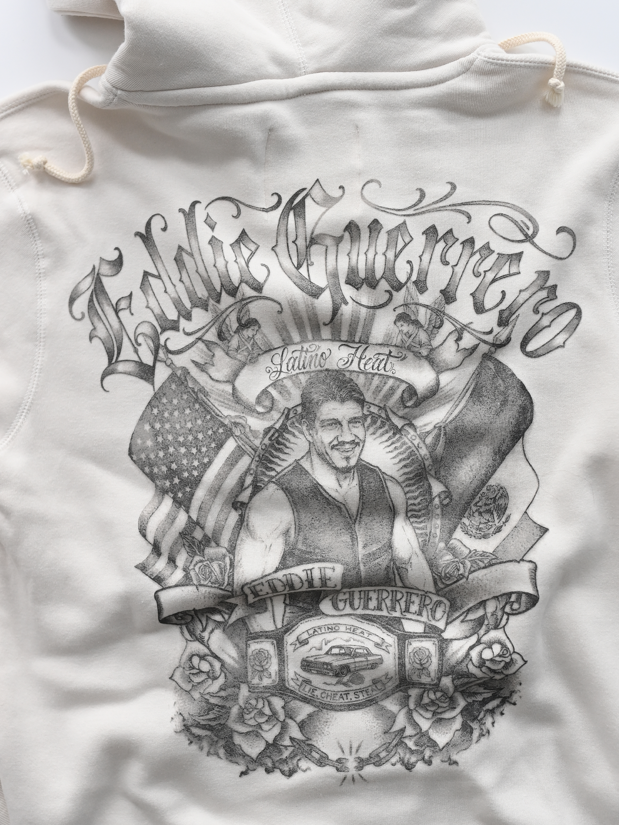 Eddie Guerrero Latino Heat White PO Hoody