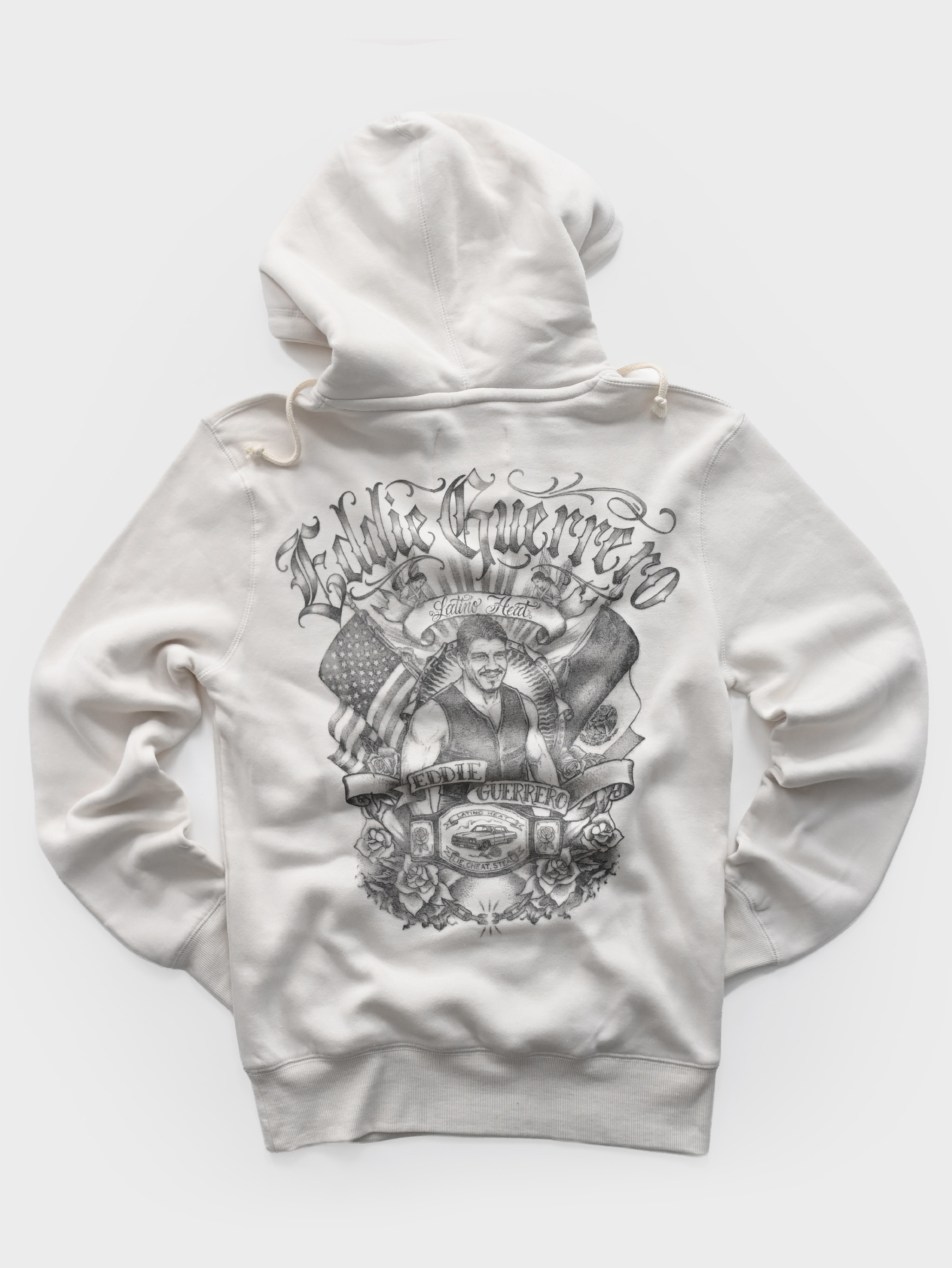 Eddie Guerrero Latino Heat White PO Hoody