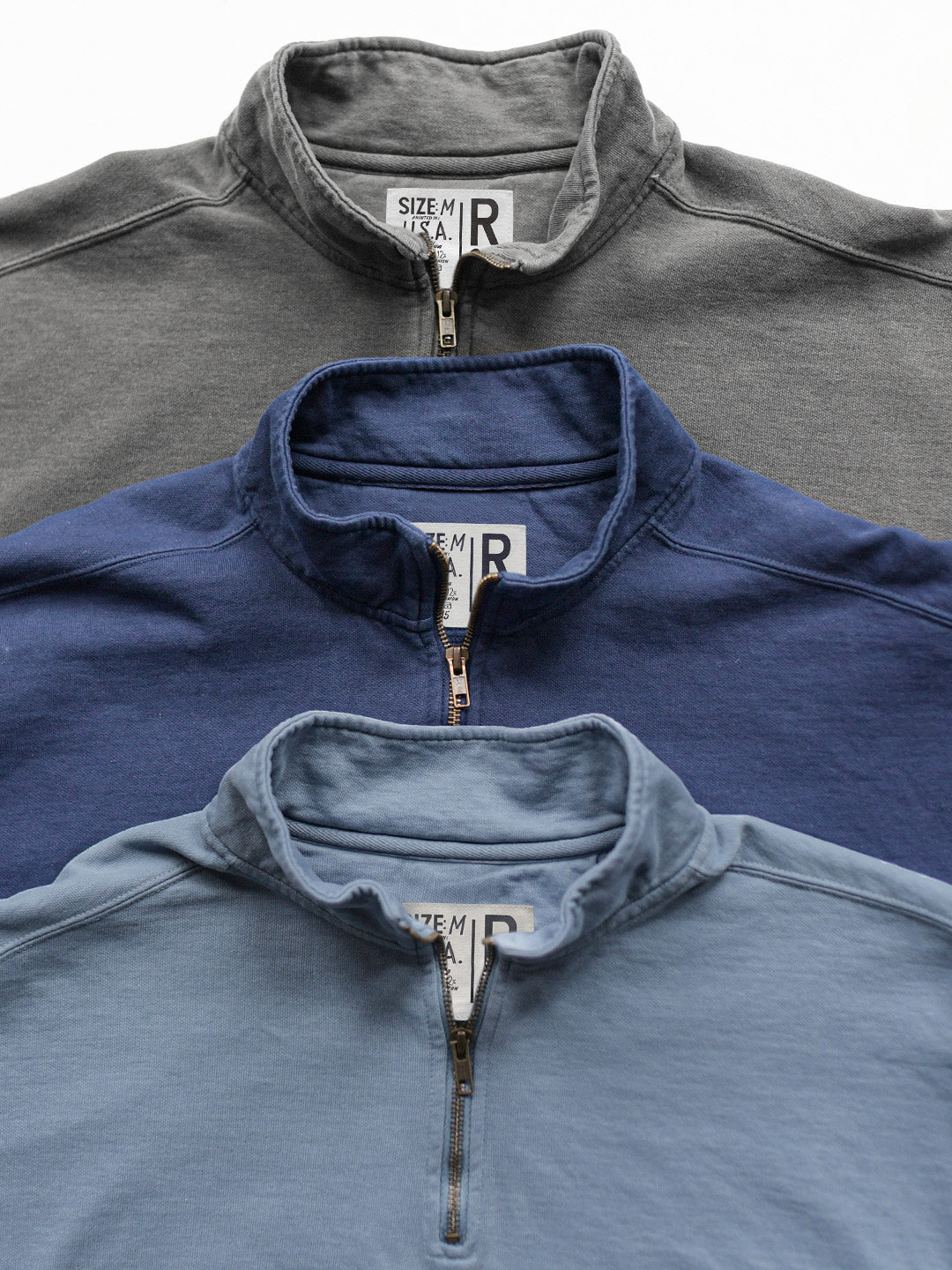 Premium Midweight Quarter-Zip Charcoal Sweatshirt