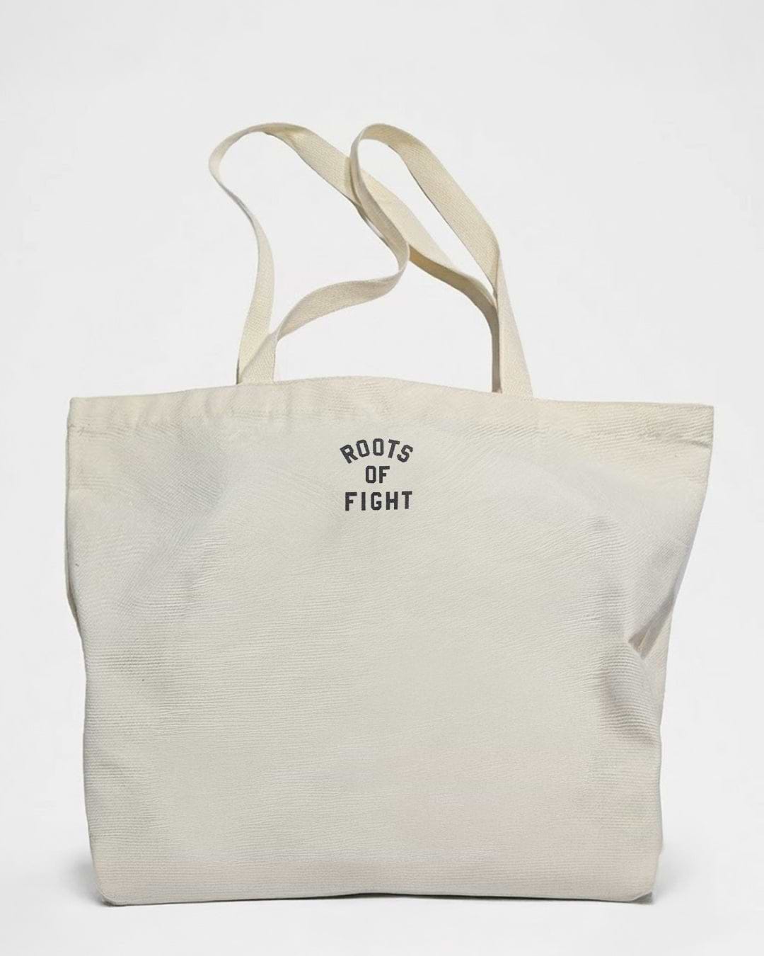 AC/DC Highway To Hell Ivory Tote Bag - Roots of Fight Canada