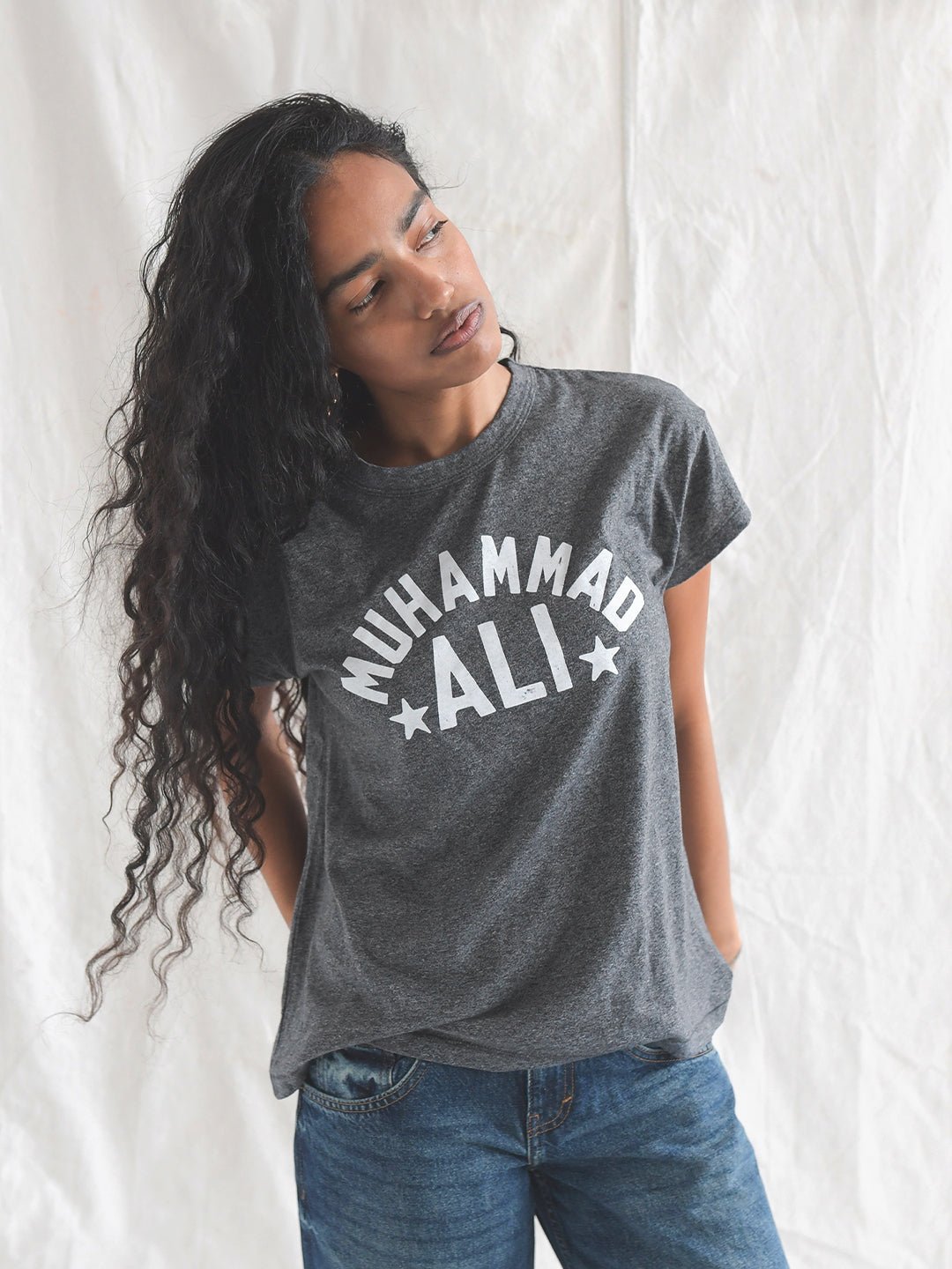 Ali Float Like A Butterfly Women's Black Tee - Roots of Fight Canada