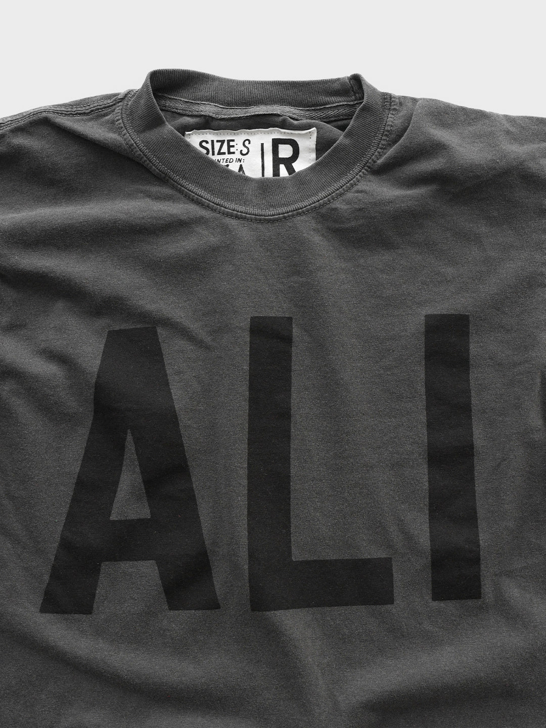 Ali Icon Charcoal Long Sleeve Tee - Roots of Fight Canada