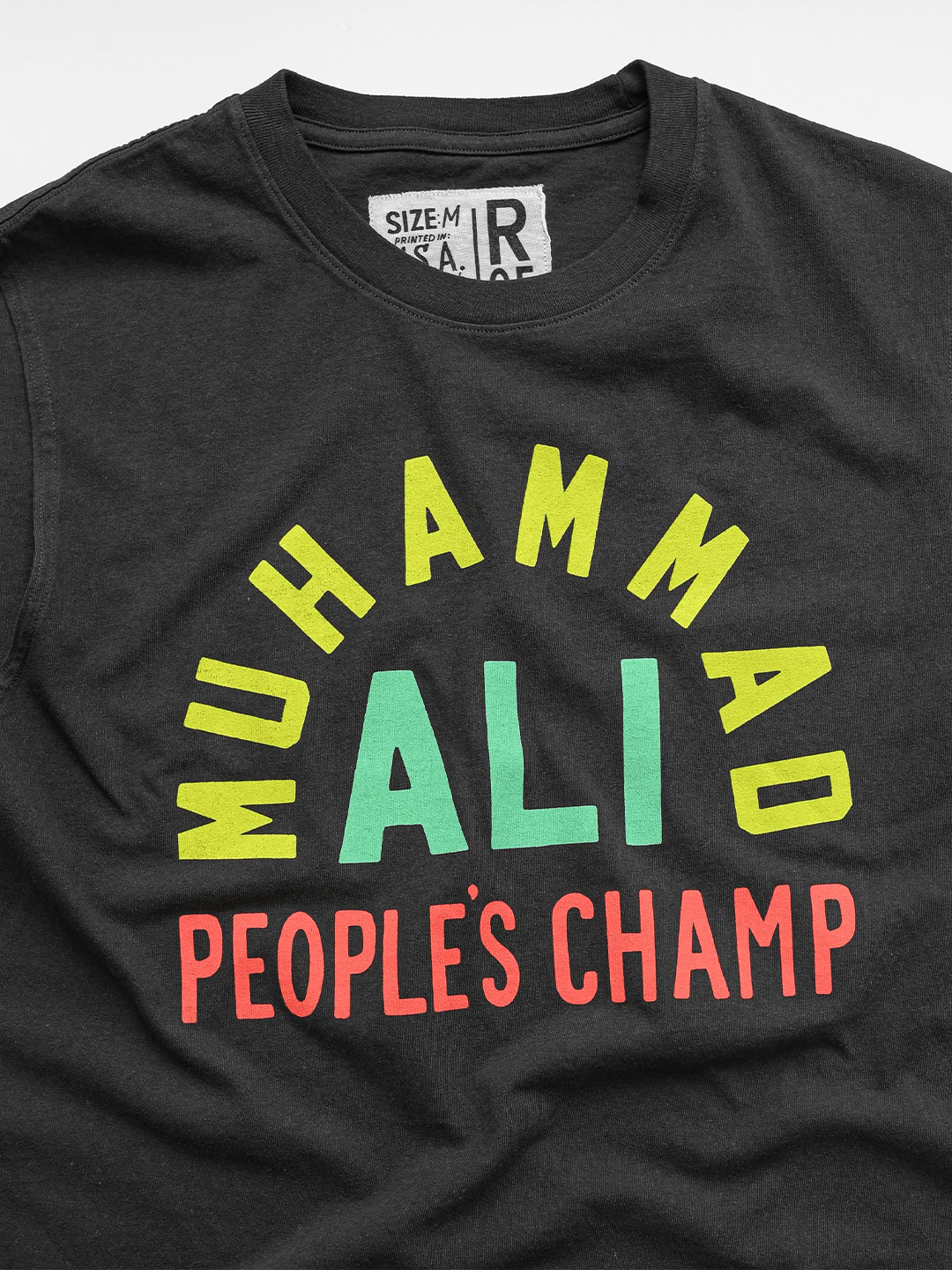 Ali People's Champ Black Muscle Tee - Roots of Fight Canada