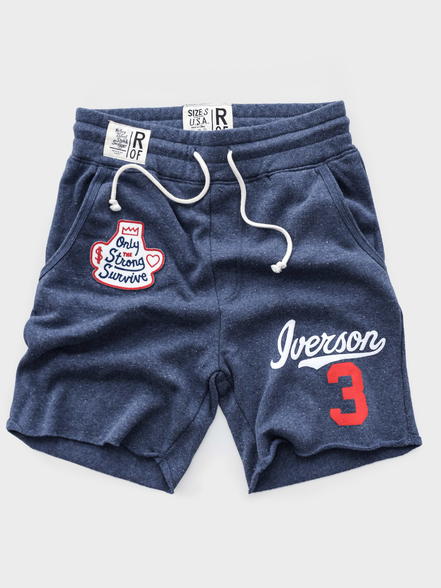 Allen Iverson Only Strong Survive Navy Shorts - Roots of Fight Canada