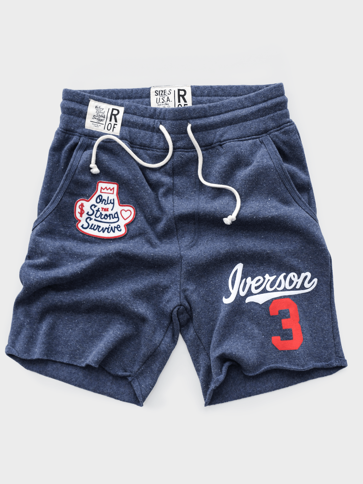 Allen Iverson Only Strong Survive Navy Shorts - Roots of Fight Canada