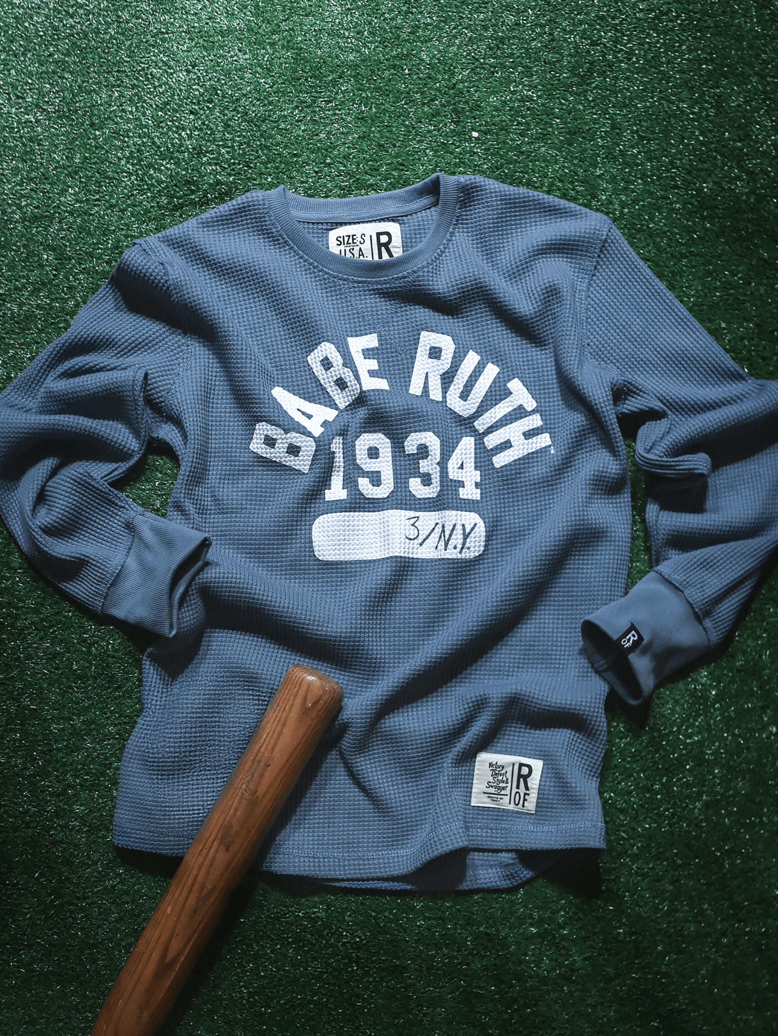Babe Ruth 1934 NY Slate Blue Thermal - Roots of Fight Canada