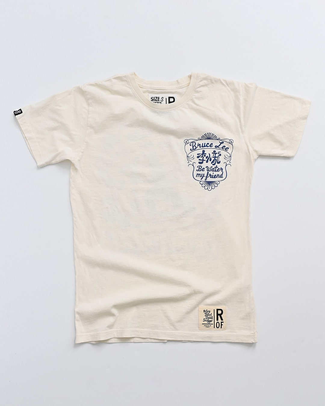 Bruce Lee Be Water White Tee - Roots of Fight Canada
