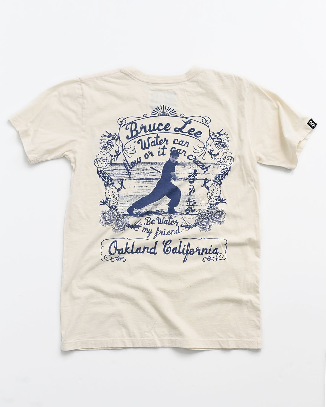 Bruce Lee Be Water White Tee - Roots of Fight Canada
