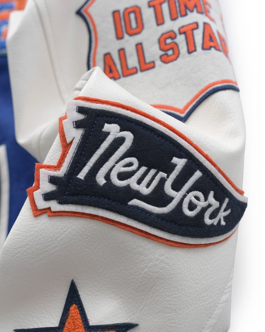 C. Anthony New York Blue Varsity Jacket - Roots of Fight Canada