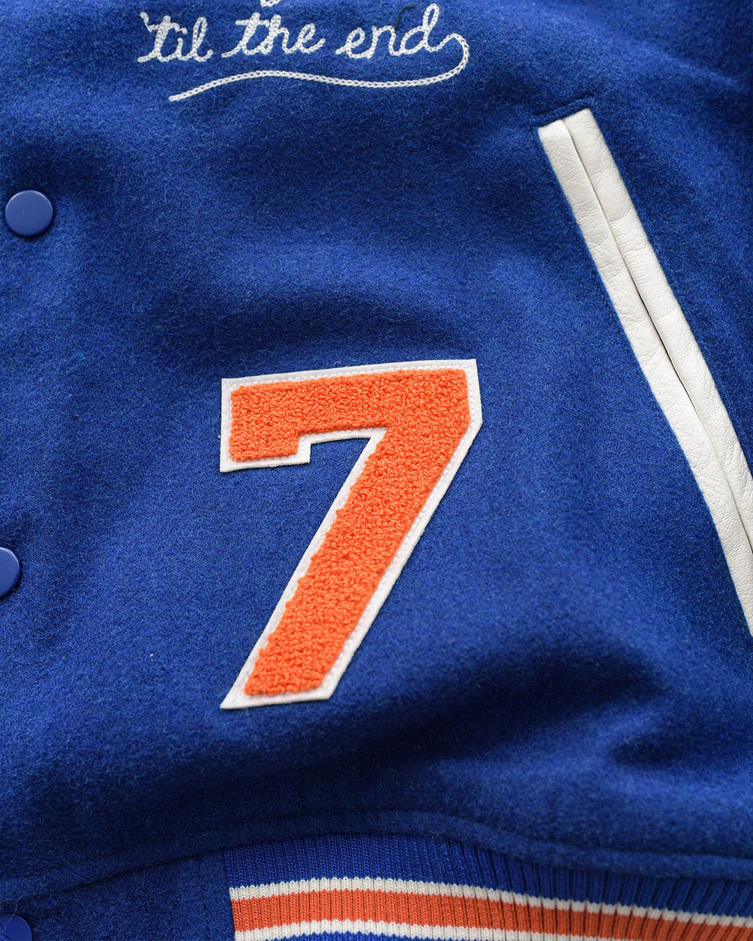 C. Anthony New York Blue Varsity Jacket - Roots of Fight Canada