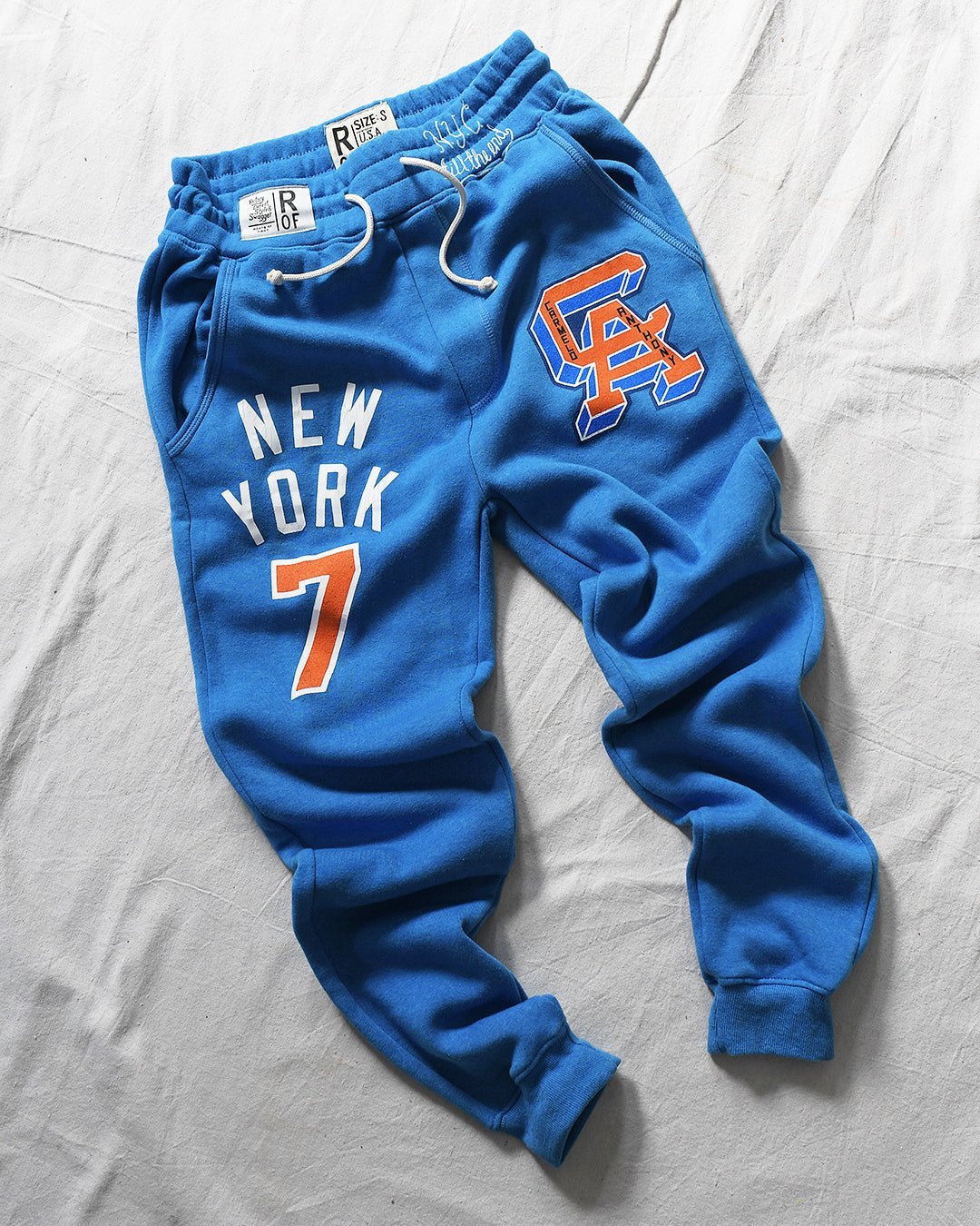 Carmelo Anthony NYC Til the End Blue Sweatpants - Roots of Fight Canada