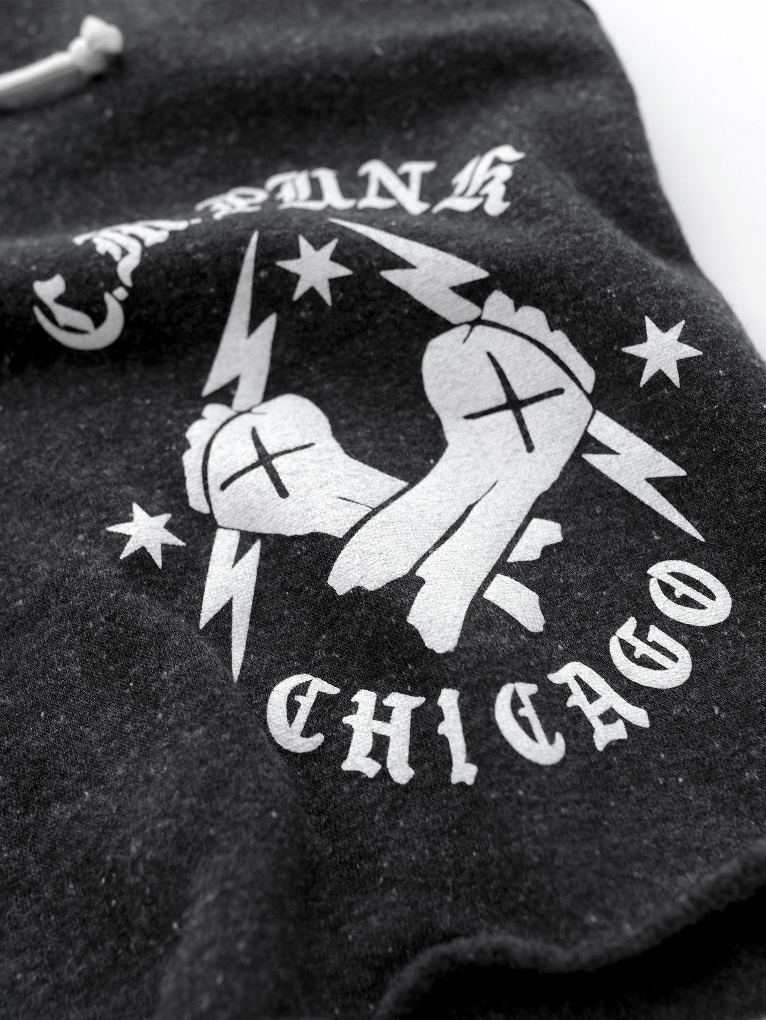 CM Punk Chicago Icon Black Shorts - Roots of Fight Canada