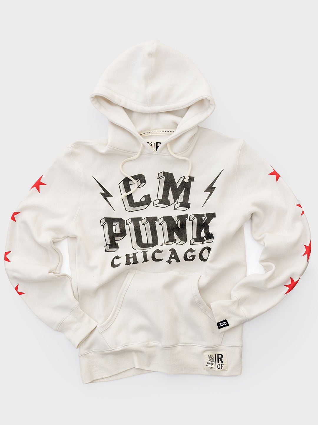 CM Punk Chicago White PO Hoody - Roots of Fight Canada